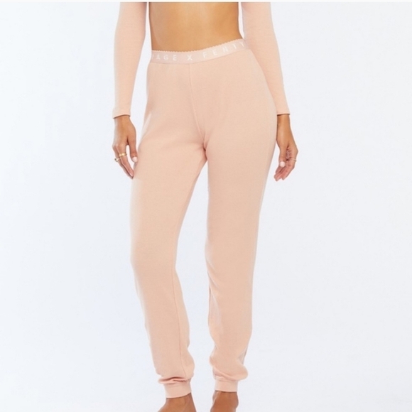 Savage X Fenty Dusty Pink Thermal Joggers - Picture 1 of 7